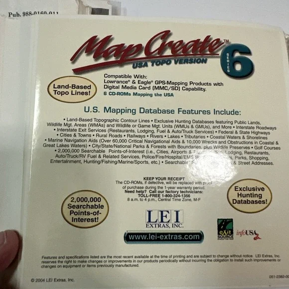 Lowrance iFinder Expedition C GPS & WAAS  Receiver Includes Manuals Map Create 6 - Picture 15 of 15